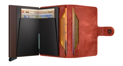 ORIGINAL_JPG-Vintage - Miniwallet - Orange  - Brown - Open