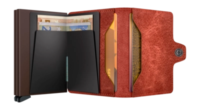 3---ORIGINAL_JPG-Vintage - Twinwallet - Orange  - Brown - Open