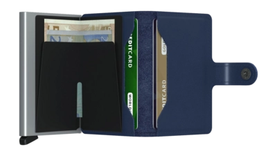 4---ORIGINAL_JPG-Original - Miniwallet - Navy - Silver - Open
