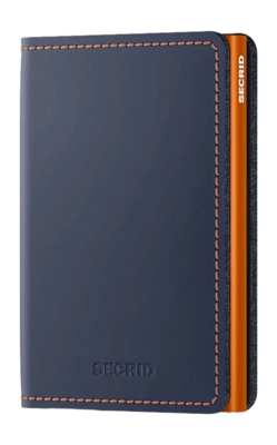 Porte-Monnaie Secrid Slimwallet Matte Nightblue & Orange
