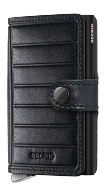 Portemonnee Secrid Miniwallet Emboss Lines Black
