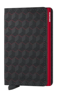 Portemonnee Secrid Slimwallet Yard Black-Red