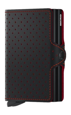 Portemonnee Secrid Twinwallet Perforated Black-Red