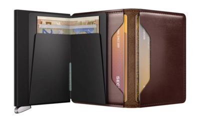 4---ORIGINAL_JPG-Dusk - Slimwallet - Dark Brown - Brown - Open