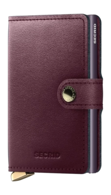 Portemonnee Secrid Miniwallet Dusk Bordeaux