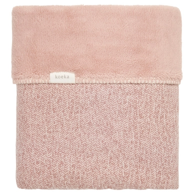 Wiegdeken Koeka Teddy Vigo old pink/shadow pink