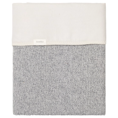 Couverture Bébé Koeka Flanel Vigo Sparkle Gris Pebble