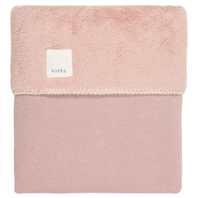 Ledikantdeken Koeka Teddy Runa Old Pink