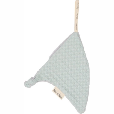 Speendoekje Koeka Triangle Oslo Misty Mint Silver Grey