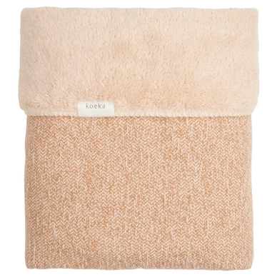 Wiegdeken Koeka Teddy Vigo caramel/soft caramel