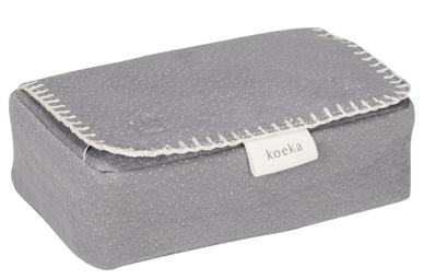 Hoes Voor Babydoekjes Koeka Riga Steel Grey