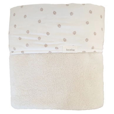 Ledikantdeken Koeka Teddy Reversible Oaky Warm White