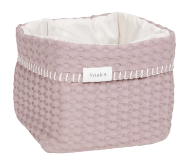 Panier de Rangement Koeka Panier Gaufré Antwerp Mauve 15 x 15 x 18 cm