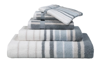 Gastendoek Vandyck Ontario New Misty Blue (40 x 60 cm)