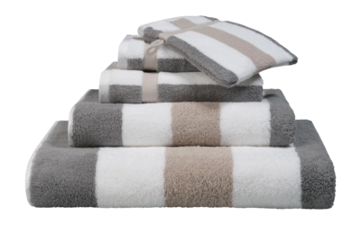 Telo doccia in cotone americano Vandyck Vancouver Fashion New 68 x 127 cm, Grigio pietra