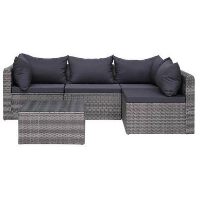 Loungeset Vida Grijs (5-Delig)