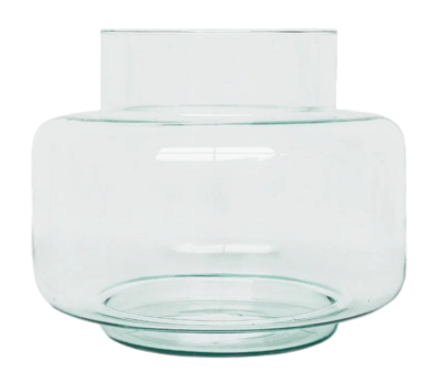 Vase Urban Nature Culture Recycled Transparent Vase