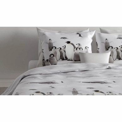 Dekbedovertrek Zo! Home Pinguin Grey Flanel