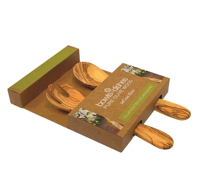 Saladebestek Bowls and Dishes 3 Tand Bruin 20 cm