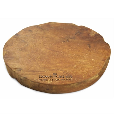 Boomstam Bowls and Dishes Met Handgrepen Donkerbruin 40 cm