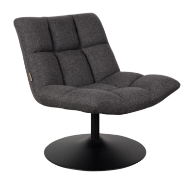 Loungestoel Dutchbone Bar Dark Grey