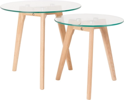 Bijzettafel White Label Living Bror (2-Delig)