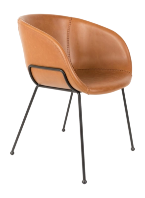 Stoel Zuiver Feston Armchair Brown