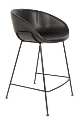 Barstoel Zuiver Feston Counter Stool 65 cm Black