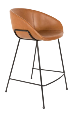 Barstoel Zuiver Feston Counter Stool 65 cm Brown