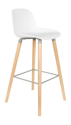 Barstoel Zuiver Albert Kuip Barstool 75 cm White