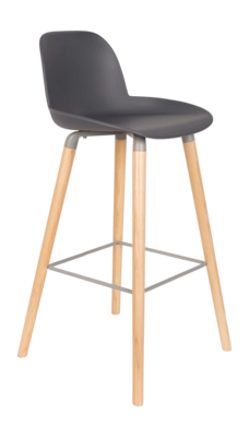 Barstoel Zuiver Albert Kuip Barstool 75 cm Dark Grey