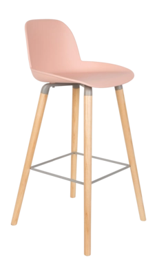 Barstoel Zuiver Albert Kuip Barstool 75 cm Old Pink