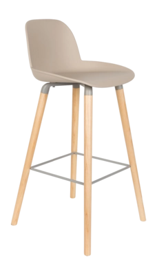 Bar Stool Zuiver Albert Kuip Bar Stool 75 cm Taupe