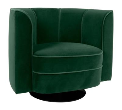 Loungestoel Dutchbone Flower Green