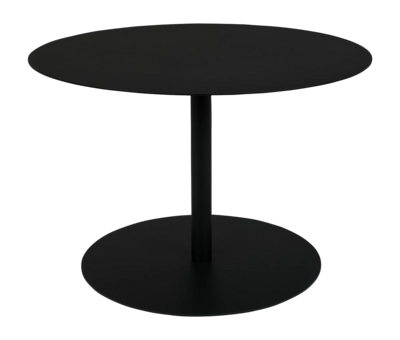 Bijzettafel Zuiver Snow Side Table Round M Black