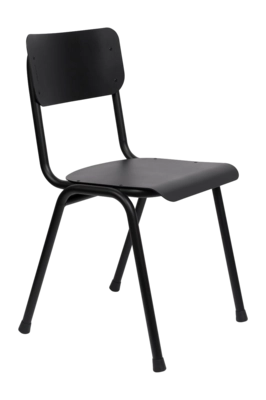 Tuinstoel Zuiver Back To School Outdoor Chair Black