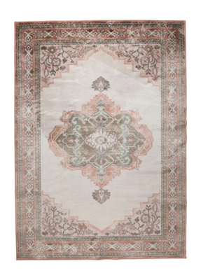 Vloerkleed Dutchbone Mahal Pink/Olive - 200 x 300 cm