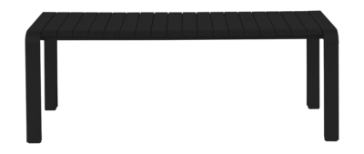 Tuinbank Zuiver Vondel Garden Bench 129,5x45 Black