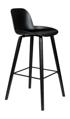 Barstoel Zuiver Albert Kuip Barstool 75 cm All Black