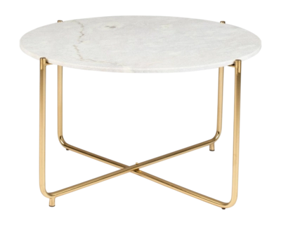 Salontafel White Label Living Timpa Marble White