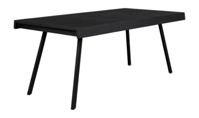 Tafel White Label Living Suri Black 160x78 cm