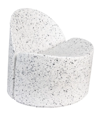 Fauteuil Zuiver Bloom Lounge Chair White-Terrazzo