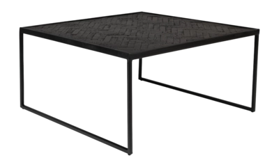 Salontafel White Label Living Parker Square Black
