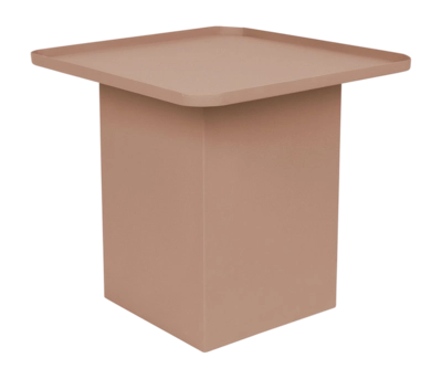 Bijzettafel White Label Living Sverre Square Rose Pink