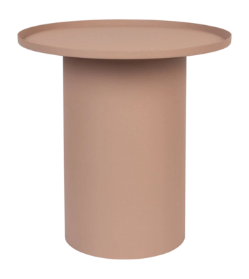 Bijzettafel White Label Living Sverre Round Rose Pink