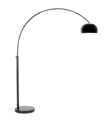 Vloerlamp Zuiver Metal Bow Floor Lamp Black