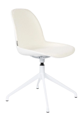 Stoel Zuiver Albert Kuip Swivel Chair White