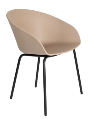 Stoel Zuiver Void Armchair Latte Brown