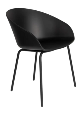 Stoel Zuiver Void Armchair Black
