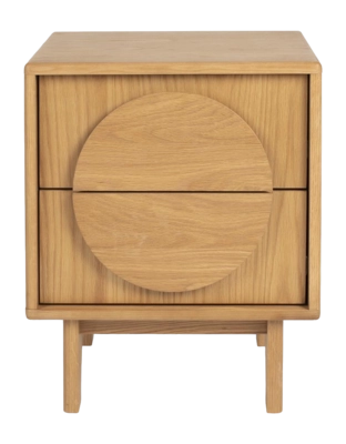 Bijzettafel Zuiver Side Table / Bedstand Groove Natural Oak